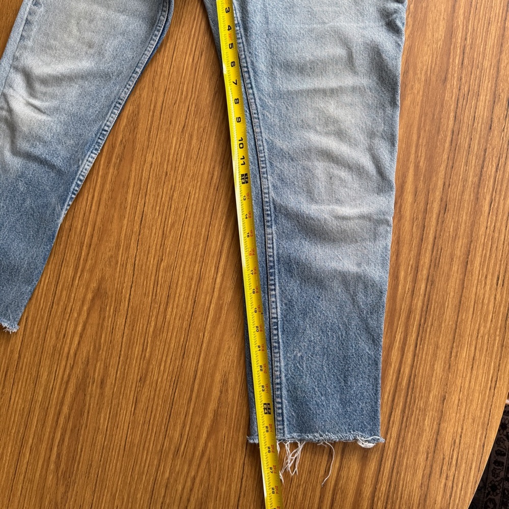 Vintage 80s Levi’s 517 Orange Tab Jeans | 32x33 Cropped | Distressed - Picture 11 of 11